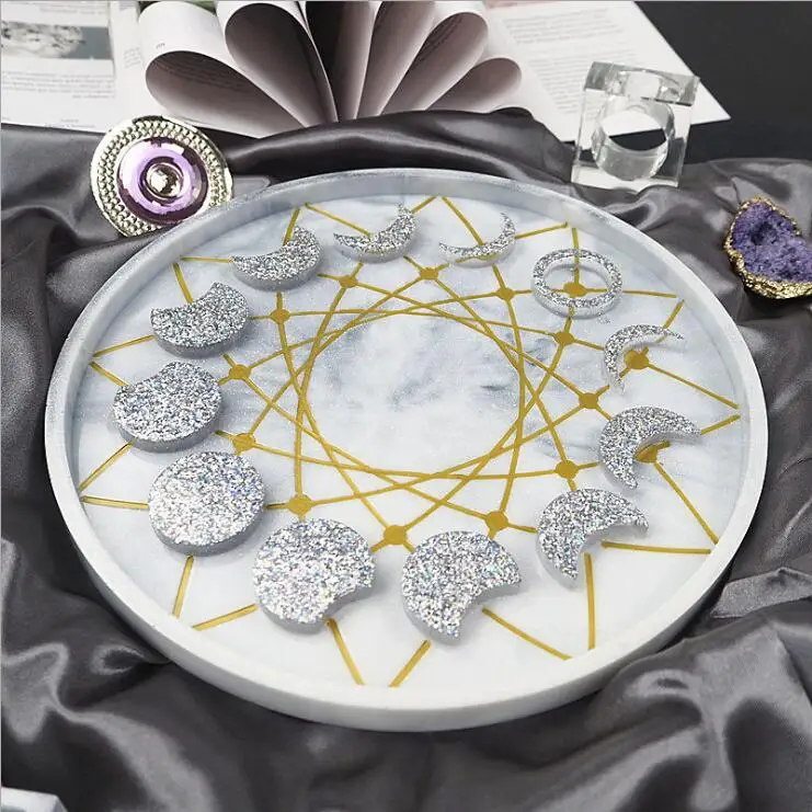 Прозрачная силиконовая форма из смолы декоративное ремесло DIY Солнечное лунное