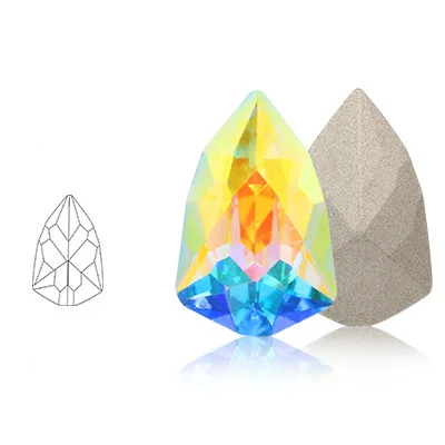 Блестящие камни и Кристаллы Стразы с острым дном для украшения одежды ногтей