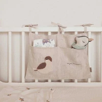 baby bedside storage bag hanging diaper caddy organizer nursery nappy organiser stacker for baby girl boy crib shower gifts