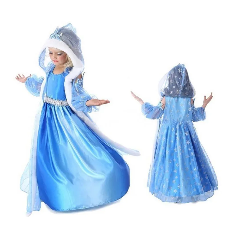 Elsa Dress For Girl Movie 2 And Anna Up Clothing Toddler Girls Princess Party Fancy jurk Kids Coronation Costume | Детская одежда и