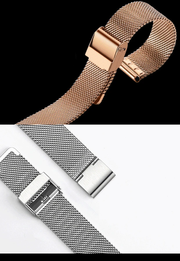 Milanese Watchband Replacement strap 18mm 20mm 22mm Universal Stainless Steel Metal Watch Band Mesh Strap Bracelet