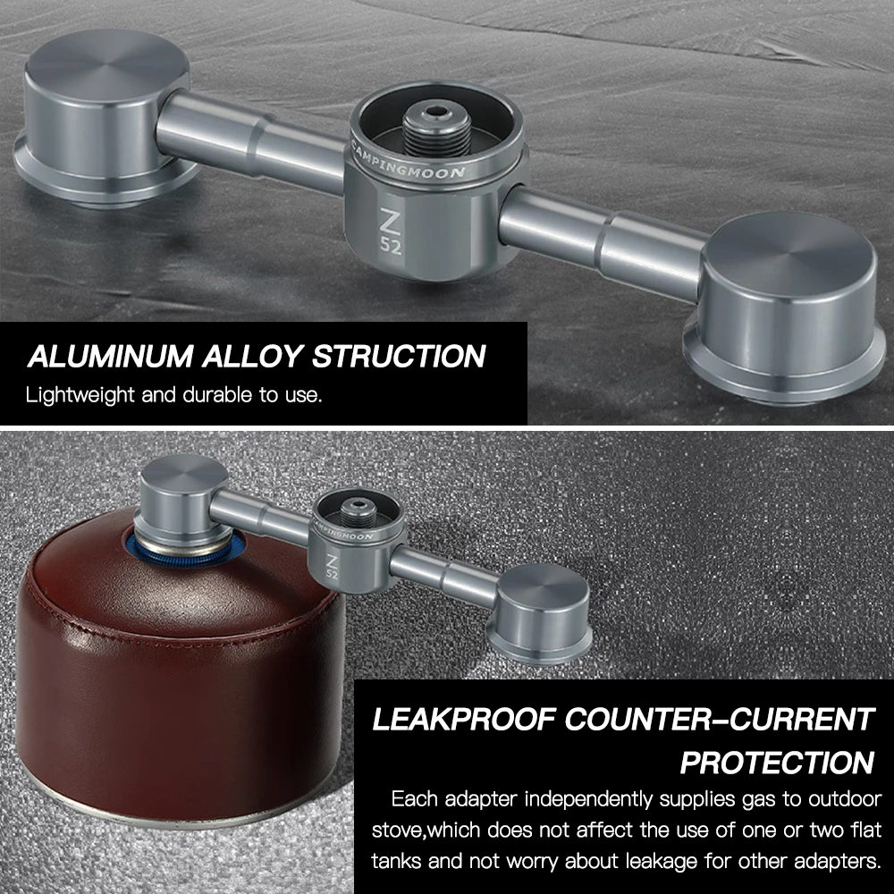 2 In 1 Butane Adapter Gas Cartridge Head Conversion Nozzle Bottle Type Convertor Stove | Спорт и развлечения