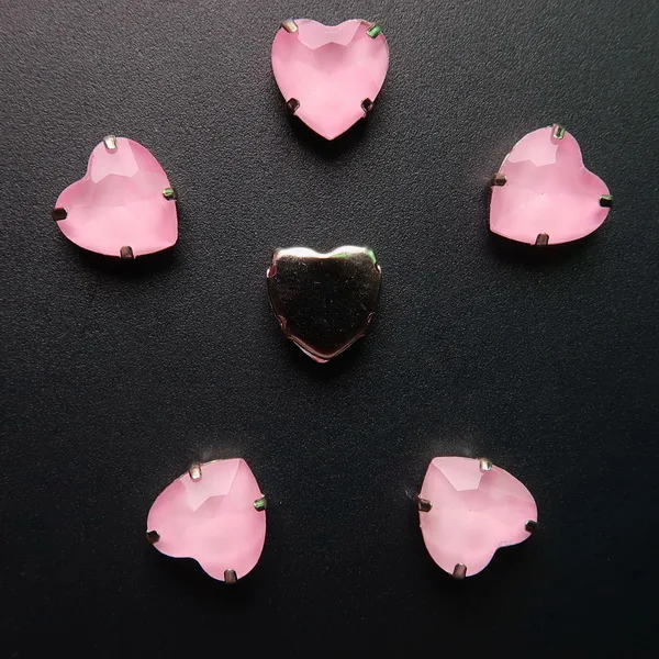A25 Pink 20 шт/уп, серебряные украшения в виде когтей, желе, конфета, стекло, кристалл, 10 мм, в форме сердца, пришитые стразы, бусины для свадебного платья, сумок, обуви, сделай сам, отделка - Цвет: A25 Pink