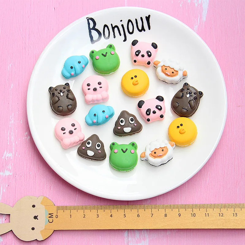 10 шт. смола мультфильм животных DIY ювелирных изделий Чехол для мобильного
