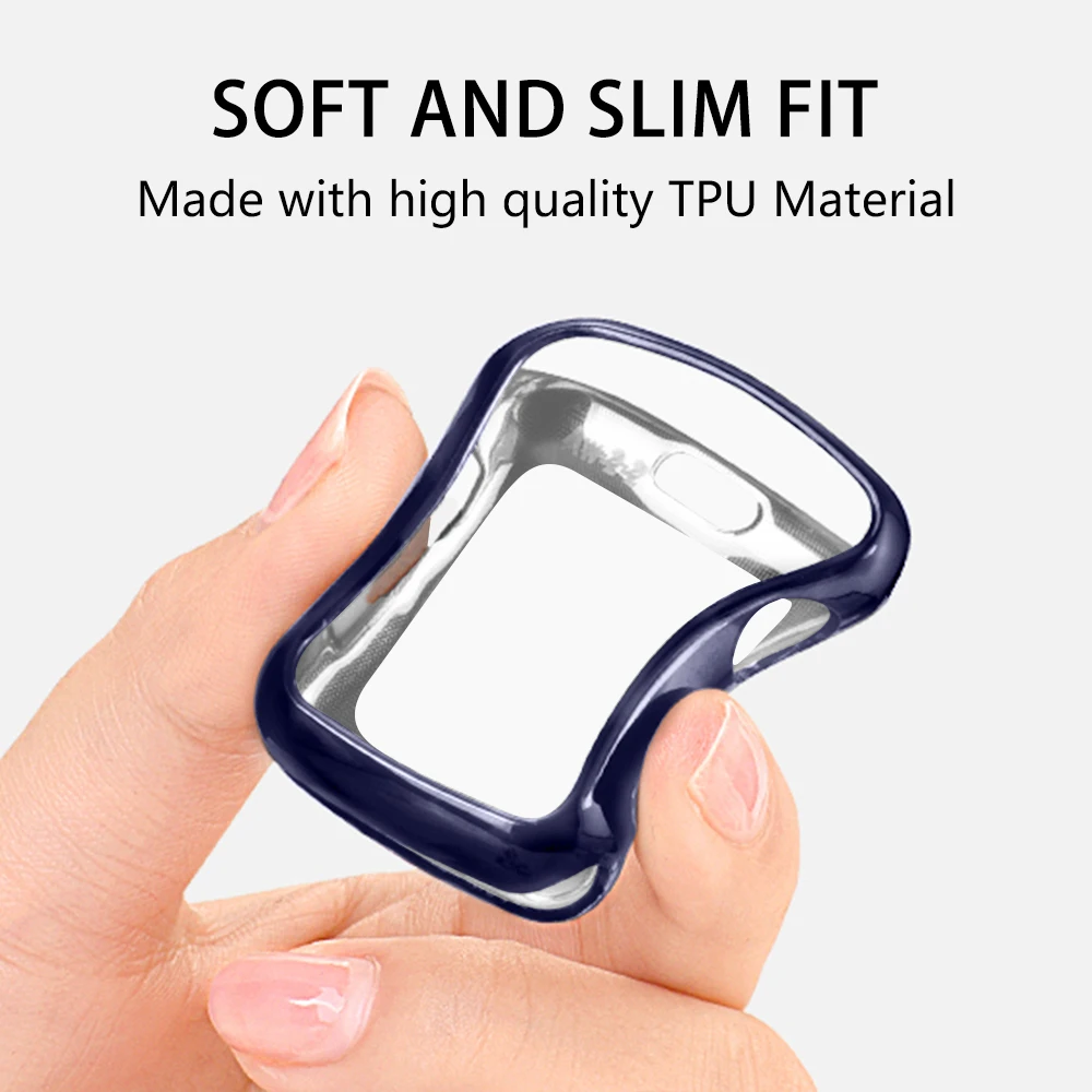 

Watch Cover Case for Apple Watch 5 4 3 2 40MM 44MM 38MM 42MM Plating Tpu slim soft for iwatch Series Accessories