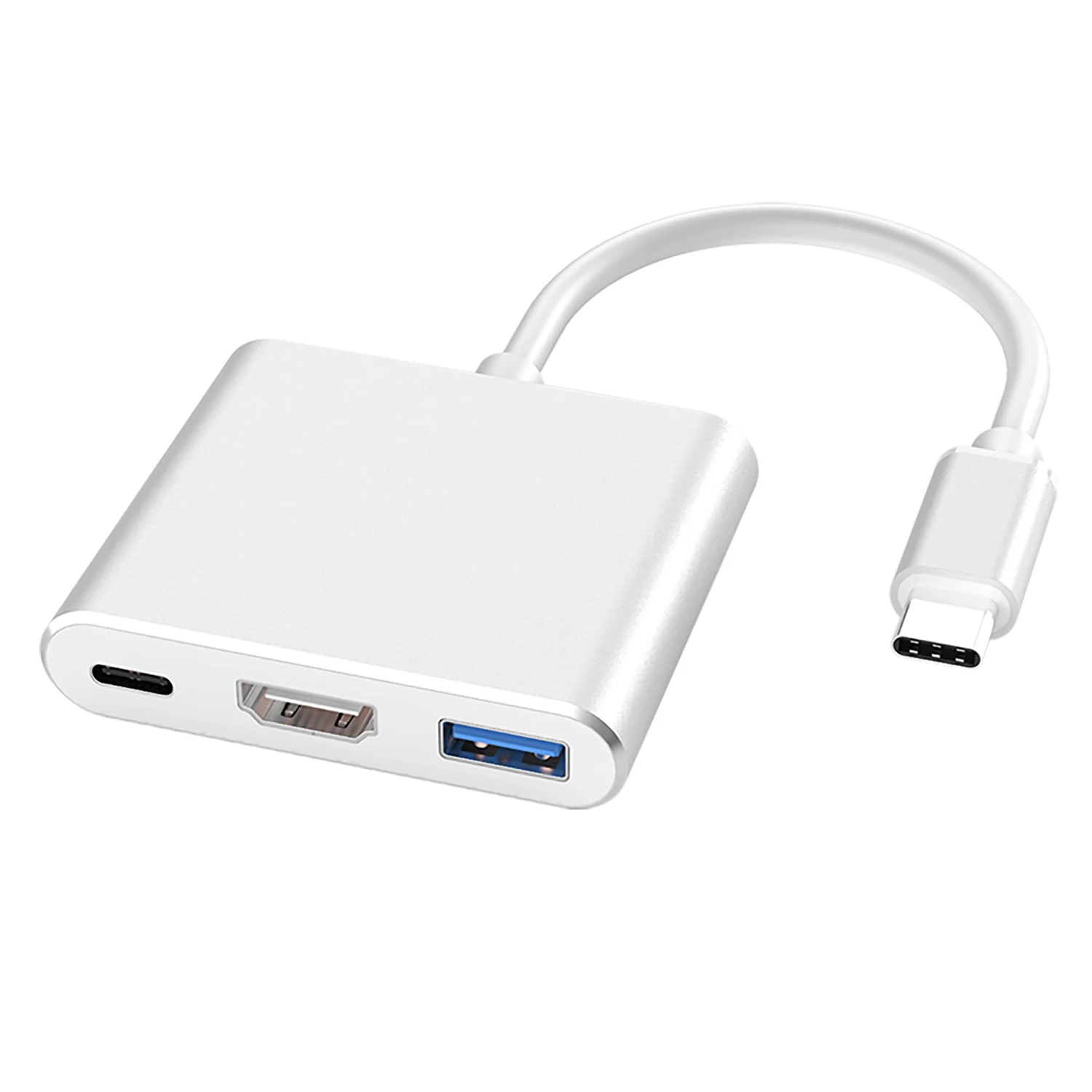 Преобразователь с Type c на Hdmi 3 в 1 Usb скорость передачи видео 5 Гбит/с разрешение