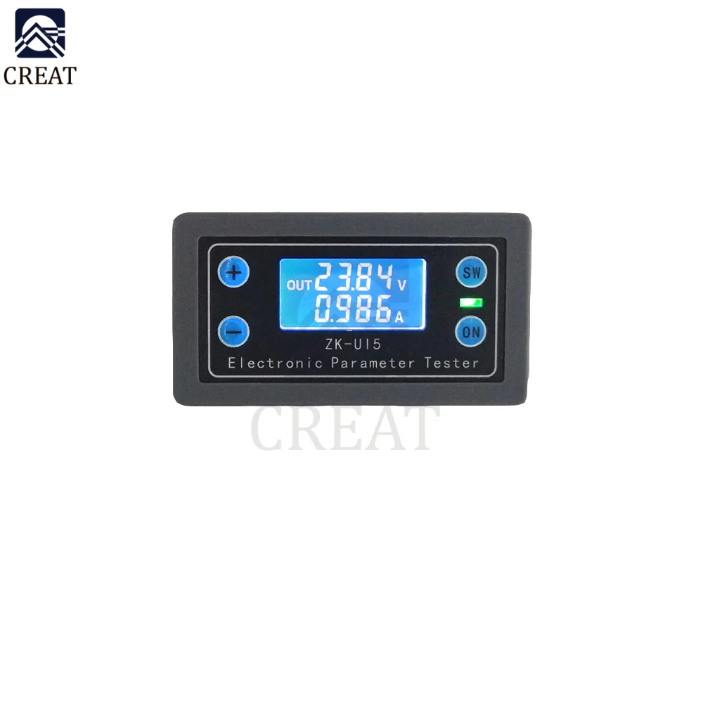 

DC 5V-38V Multi-function Voltmeter Ammeter Digital LCD Display Volt Current Voltage Meter Tester Sound Light Alarm Indicator