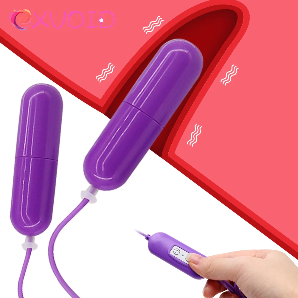 Вибратор EXVOID для мастурбации с двойным яйцом взрослых Интимные Игрушки сосков