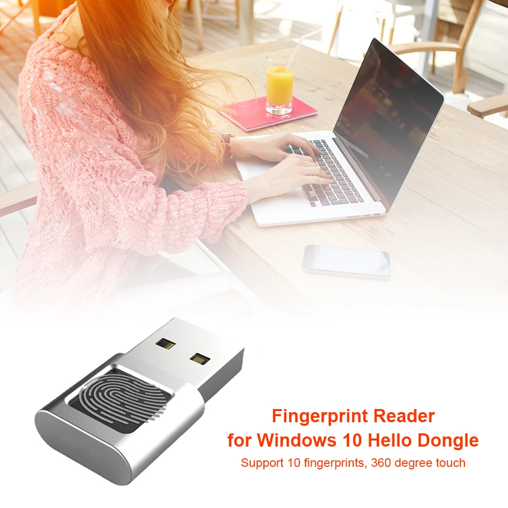 Модуль считывания отпечатков пальцев Mini USB биометрический сканер для Windows 10/Hello