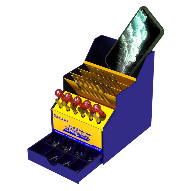

Mechanic Large space Tool storage box Screwdriver holder Mainboard Spare parts Screw Tweezers desktop Drawer Arrangement boxs