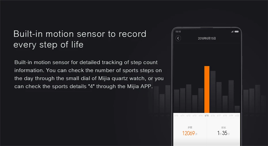 Xiaomi Mi Mijia кварцевые смарт-повседневные водонепроницаемые часы с двойными циферблатами будильник Спортивный Датчик Шагомер время кожаный ремешок Mi Home APP