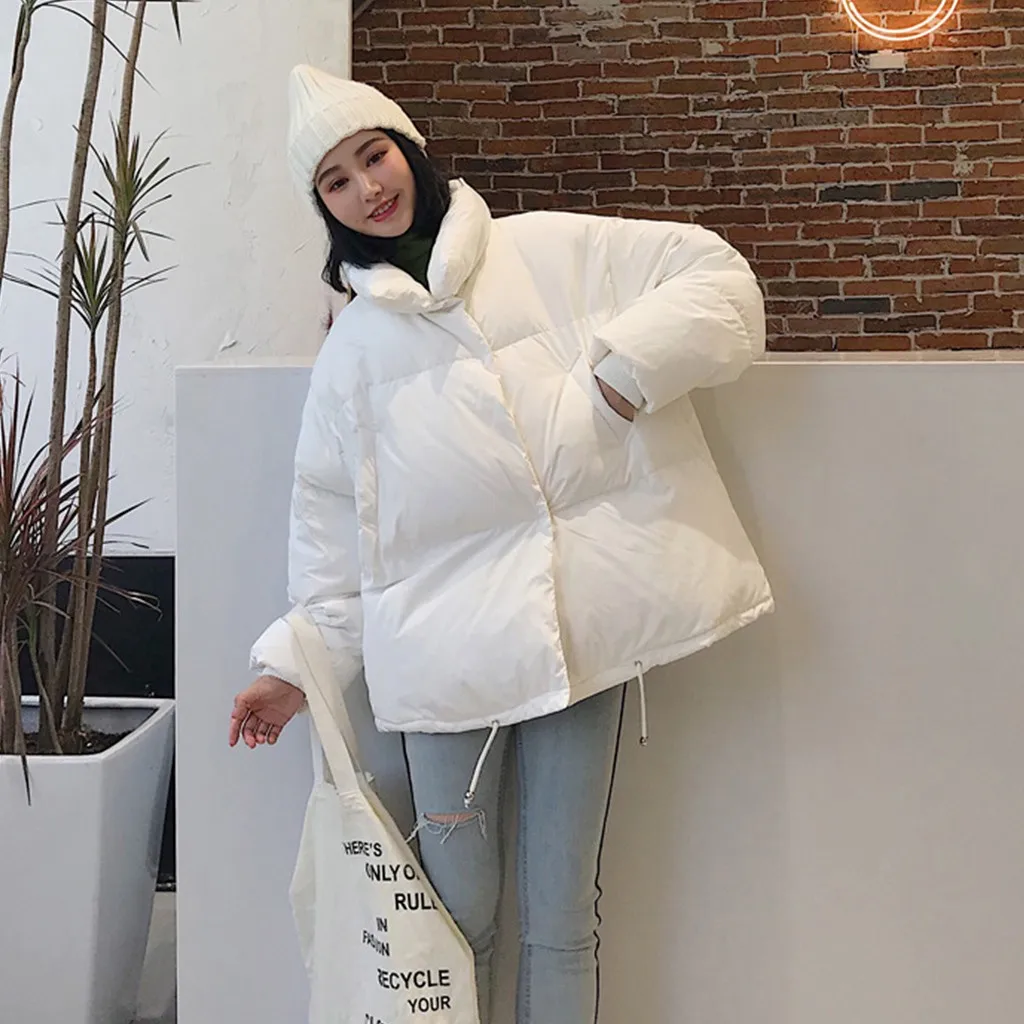 Модные новые пуховики женские зимние пальто короткие плотные теплые хлопковые стеганые зимние куртки женские пальто# J30