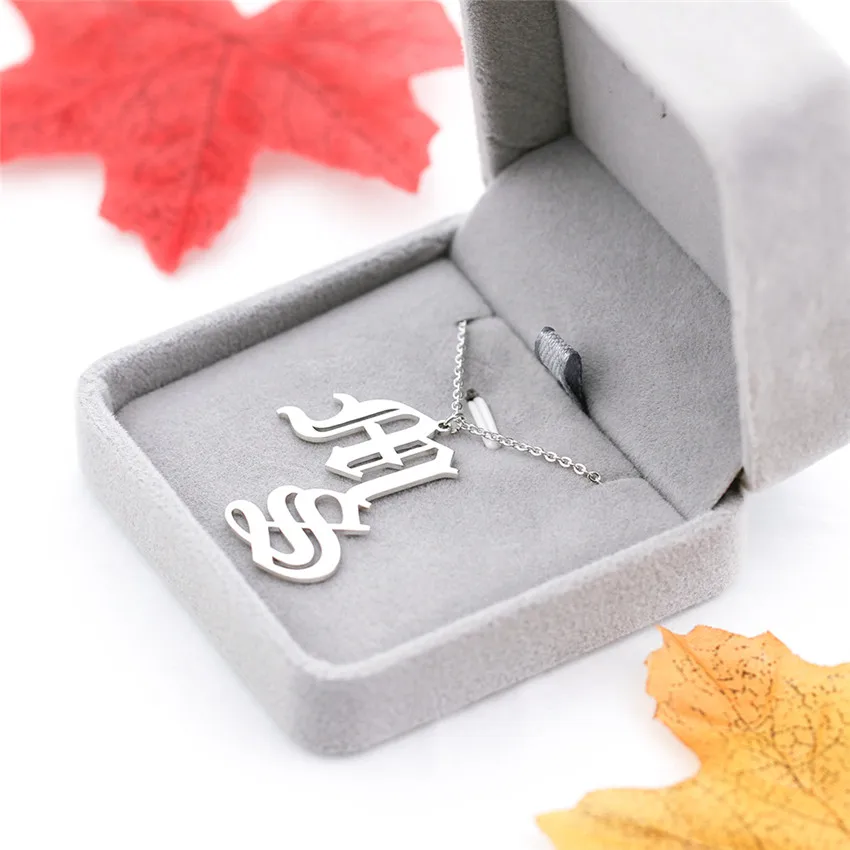 Модное женское ожерелье персонализированное Золотое колье чокер с буквами