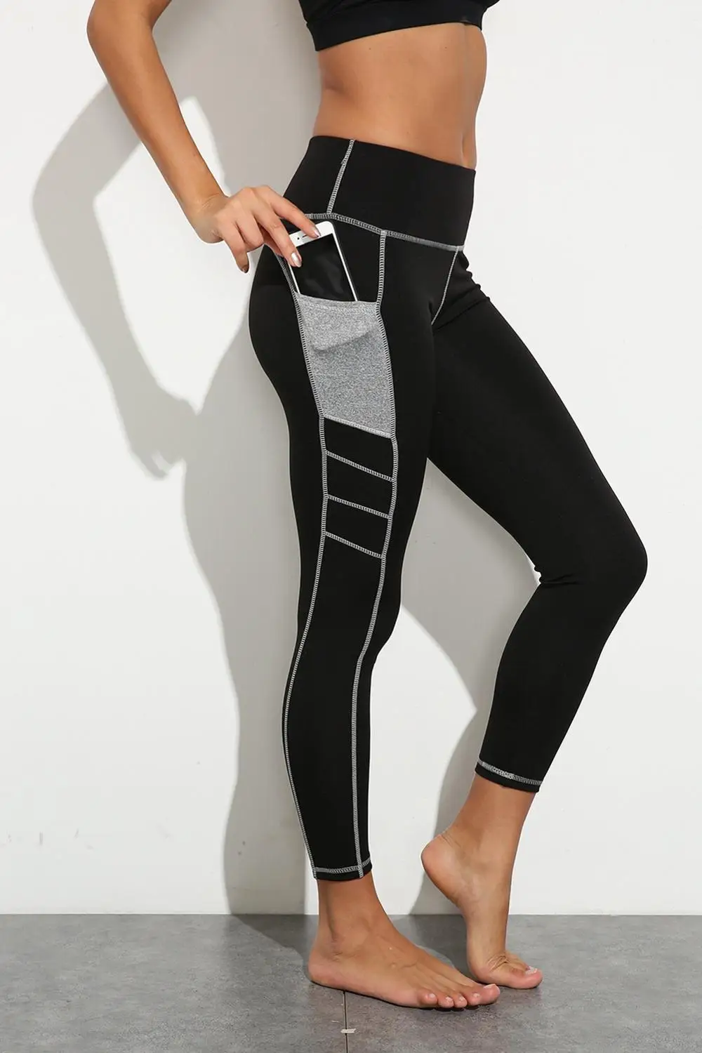 

Yoga Leggings With Pocket High Waist Solid Women Panties Fitness Tights Quick Dry Jogging Seamless Workout Women Sports Pants