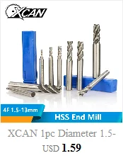 XCAN R0.25-R2.0 Nano с голубым покрытием 2 Флейта Карбид Концевая фреза ЧПУ конический шаровой нос фреза Деревообработка Гравировка Бит