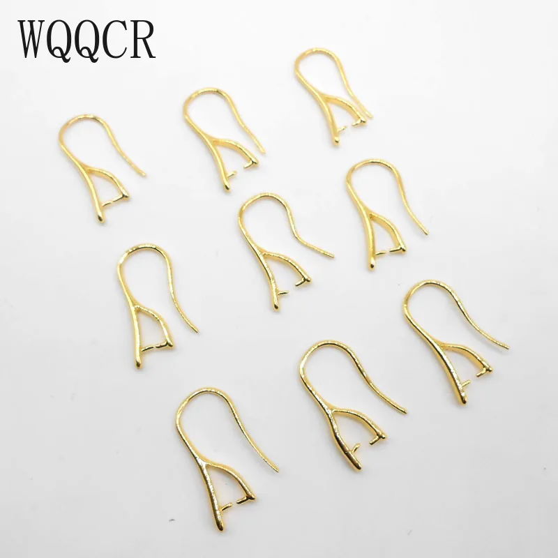 Новинка Высокое качество Сделай Сам золотые и серебряные 10 х21 серьги-соединители для ювелирных изделий зажим для ушей Пряжка для ушей 925 Женские ювелирные аксессуары