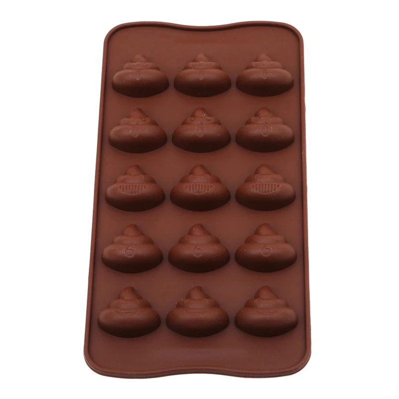 

15 Holes Shit Shape Silicone Chocolate Mold DIY Cake Candy Jely Pudding Fondant Cookie Baking Decorating Tools Bakeware Ice Tray