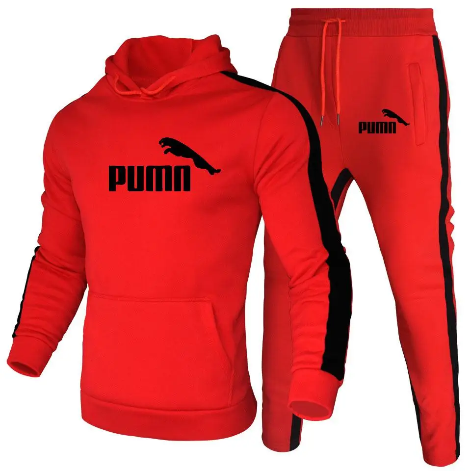 

2021 Sports Tracksuit Men 2 Piece Set Women Hoodie and Pants Sports Suit Pullover Hoodie Clothes Ropa De Mujer