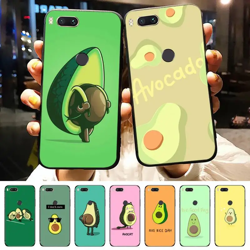 

Avocado Funny cute cartoon Phone Case For Xiaomi Redmi note 7 8 9 11 t s 10 A pro lite funda shell