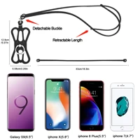 sindvor silicone cell phone lanyard holder case cover phone neck strap necklace sling for smart mobile phone lanyards chain rope