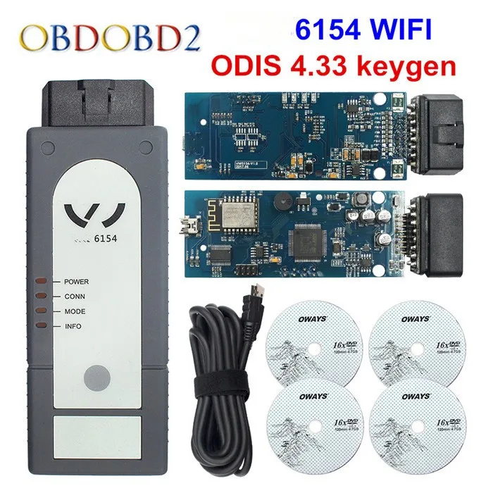 6154 5054 OKI Keygen 5054A Bluetooth AMB2300 ODIS V5.1.3 для V/AUDI/SKODA/SEAT 5054A 6154 wifi UDS для VAG - Цвет: 6154