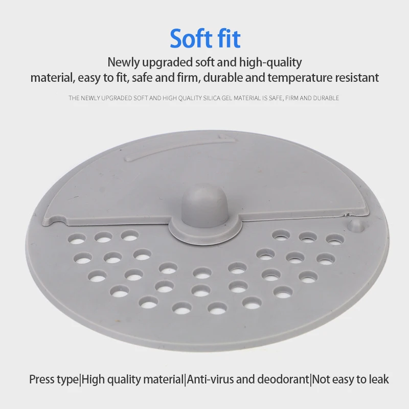 

Kitchen Sink Drain Plugs Strainers Bath Drain Stopper Sink Floor Drain Plug Sewer Filter Mesh Hair Catcher Bathroom Accessories