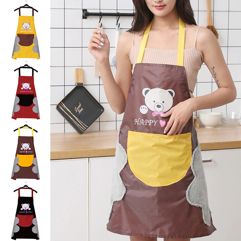 Фартук для горничных с карманами приготовления пищи выпечки платье официантки