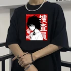 Футболка мужская с японским аниме Death Note, милый мультяшный рисунок мисса Амана, Графические тройники в стиле Харадзюку, Топ в стиле панк, унисекс, рубашка для пар, 90-х