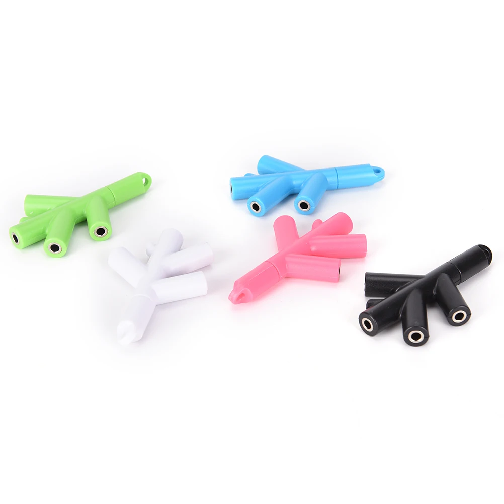 Ветви аудио сплиттер наушники кабель для наушников папа к 4 Женский адаптер милые