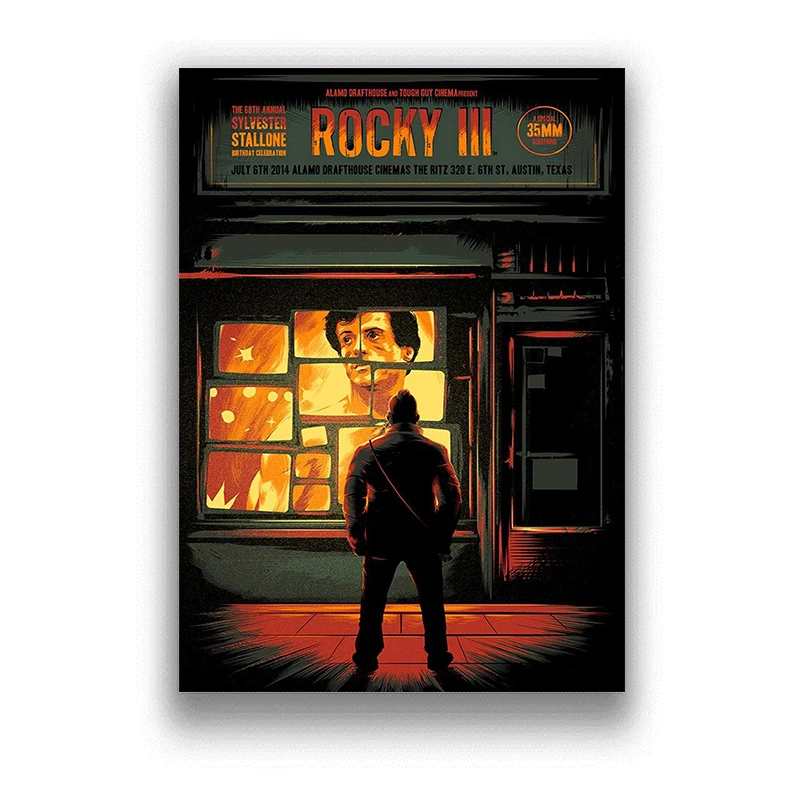 Рокки белая бумага с покрытием принты живопись украшение для дома гостиная