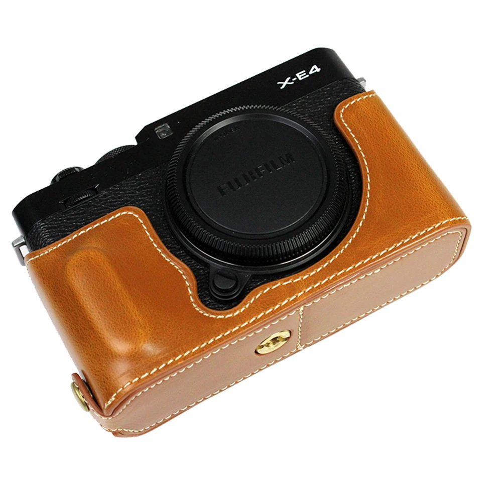 pu leather camera bag micro single fuji xt4 xe4 xs10 xt3 xt2 xt10 xt20 xt30 base leather case hot shoe cover shutter button free global shipping