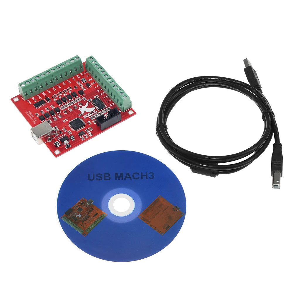 ЧПУ USB MACH3 100 кГц коммутационная плата 4-осевой интерфейс привод контроллера