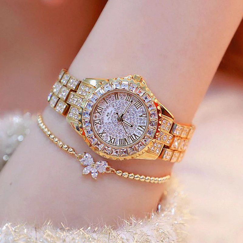 Женские часы со стразами роскошные Брендовые Часы браслет женские наручные с