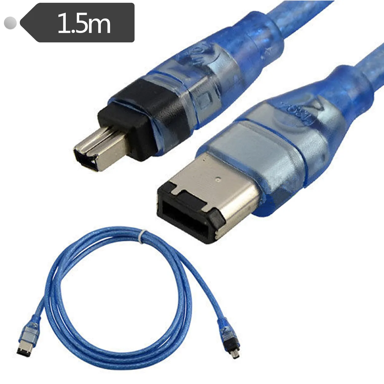 Кабель-адаптер ERE FireWire 400 прозрачный шнур IEEE 1394/iLink Кабель DV с 6 контактами на 4