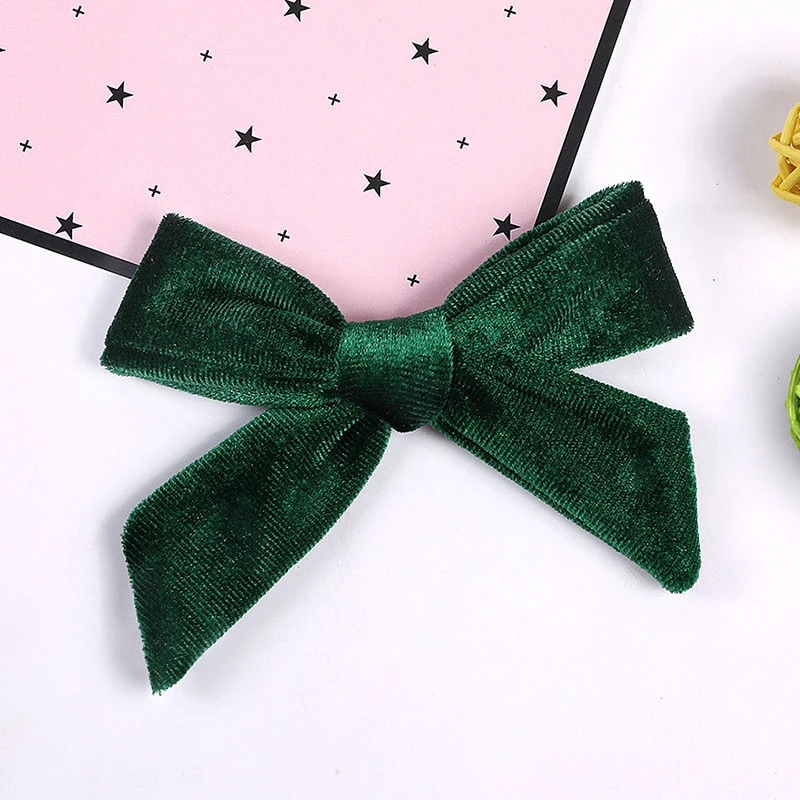 Повязка на голову для маленьких девочек бархатная повязка с бантиком