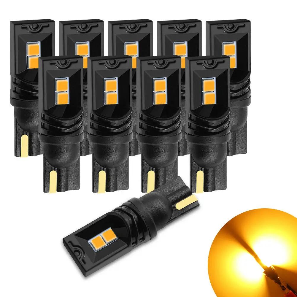 

10 шт., автомобильные светодиодсветодиодный лампы T10 3030 4SMD W5W 168 194