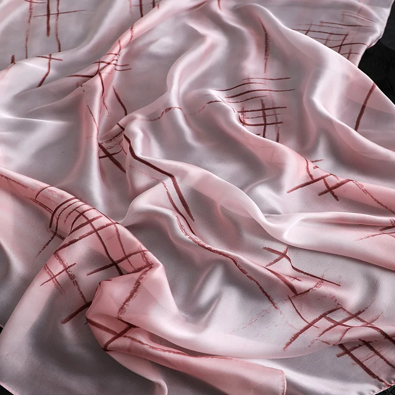 

2021 Korean style Sunscreen Shawls and Wraps Female 180X90CM Long Scarfs popular Silk Neck Scarves Elegant new print Hijab Scarf