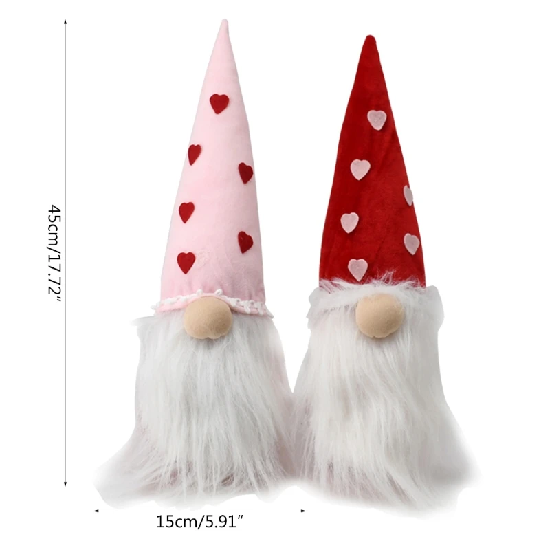 

Valentine's Day Gifts Love Doll Elf Ornaments Plush Doll Toys Home Party Decor Wedding Decoration Scene Layout