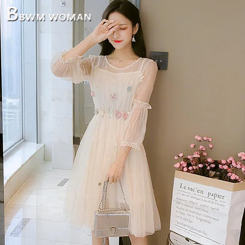 Новинка Весна 2019 милое женское платье модные облегающие Женские платья из двух