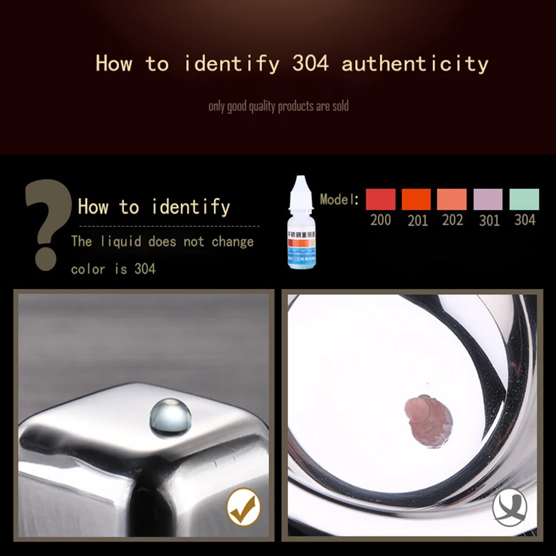 Кубики из нержавеющей стали для охлаждения виски многоразовые охлаждающие камни