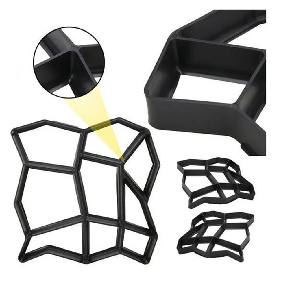 Новый DIY Пластик форма для изготовления дорожки брусчатка формы цементных