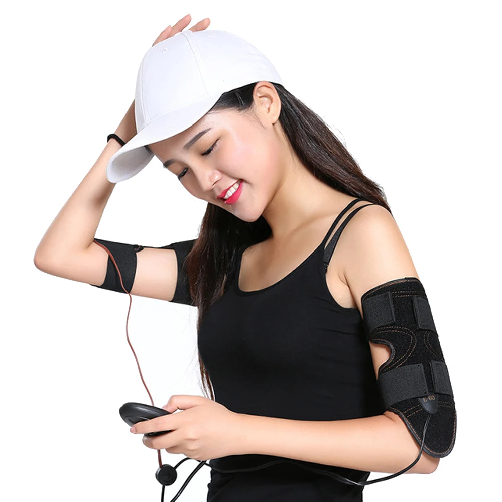 Electric Muscle Stimulator EMS Fitness Massager Arm Belt Calf Shaper Slimming Belt Lose Weight Bodybuilding Massage Machine