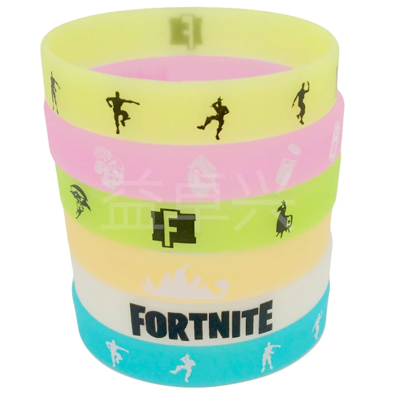 Оригинальный модный разноцветный силиконовый браслет Fortnite для женщин и мужчин