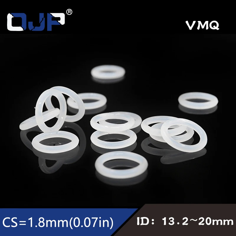 Силиконовые кольца 10 шт./лот силиконовое/VMQ уплотнительное кольцо толщина 1 8 мм