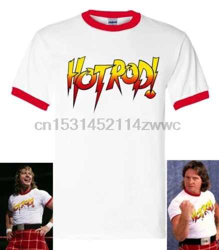 

Rowdy T shirt Men Roddy Piper Tees Hot Rod 100% casual gift tee Asia Size