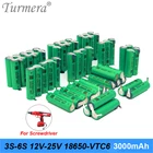 Turmera 18650 VTC6 3000 мАч аккумулятор 3S 4S 5S 6S 12,6 V 16,8 V 18V 25V TUR18650-VTC6 6000mAh 30A для шуруповерта Shura