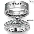 Титановая сталь кристаллы кольца с цирконием ААА для мужчин и женщин, дизайнерские вечерние ювелирные украшения для влюбленных, ювелирные изделия, 2020