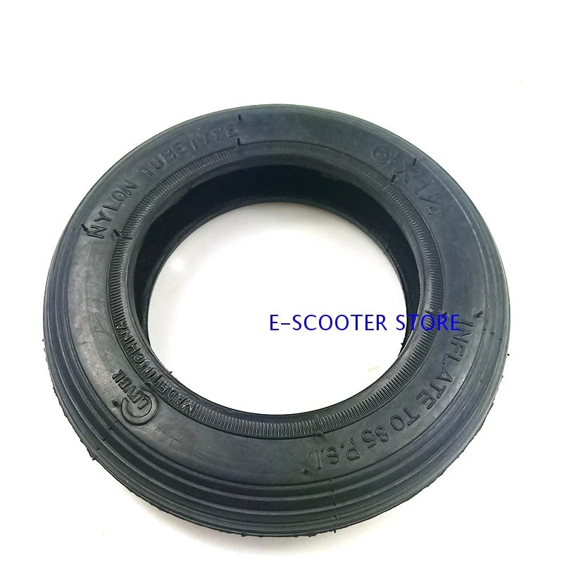 

6 inch Casters 6x1 1/4 Caster Outdoor Tyres for Folding Bike Scooter Pneumatic outer tire 6*1 1/4