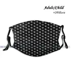 Жена символы, Узорчатая (темный) индивидуальный дизайн, способный преодолевать Броды для взрослых детей против пыли фильтр чехлы-накладки для смываемая маска для лица жена жены жена