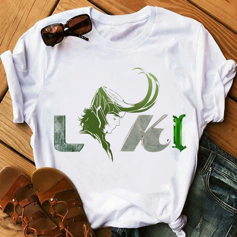 T-Shirt Women's Clothing Time Variance Authority Loki Harajuku Shirt God Of Mischief T Shirt Femme  Tshirt Female Tops